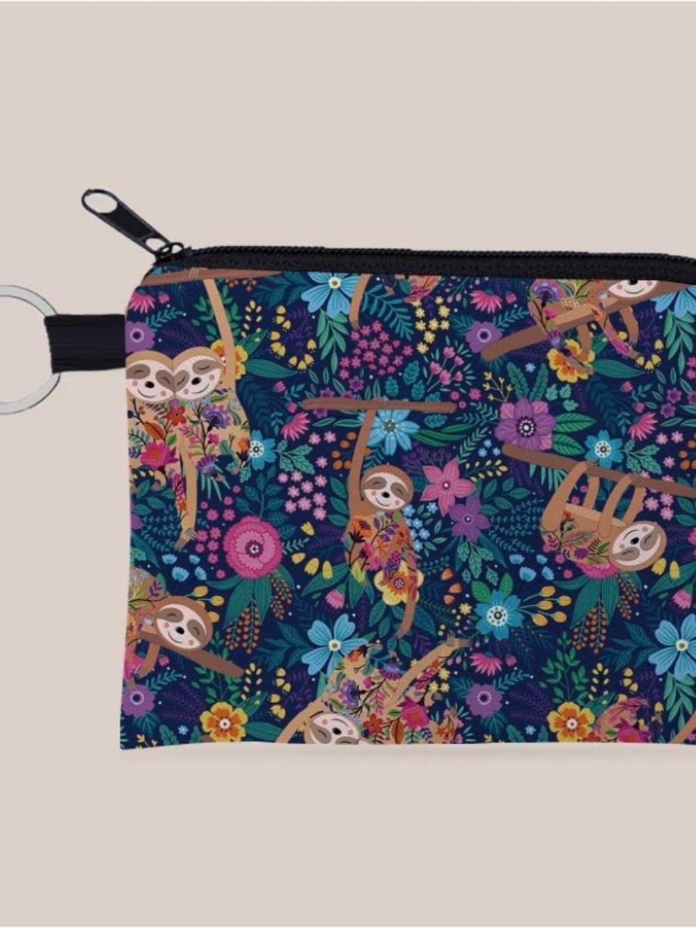 Sloth Coin Purse Keyring - Picture 2 of 6